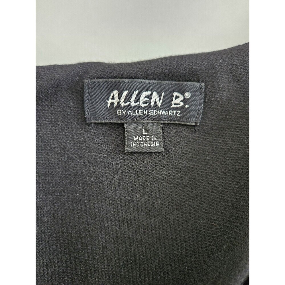 Allen B. By Allen Schwartz Black Sheath Dress With Black Rhinestones Size L - Picture 6 of 9